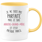 Mug I'm not perfect but I'm a great grandmother - Christmas gift