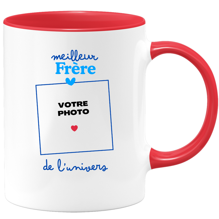 Mug Meilleur Frère de l'univers - Mug personnalisé avec photo famille