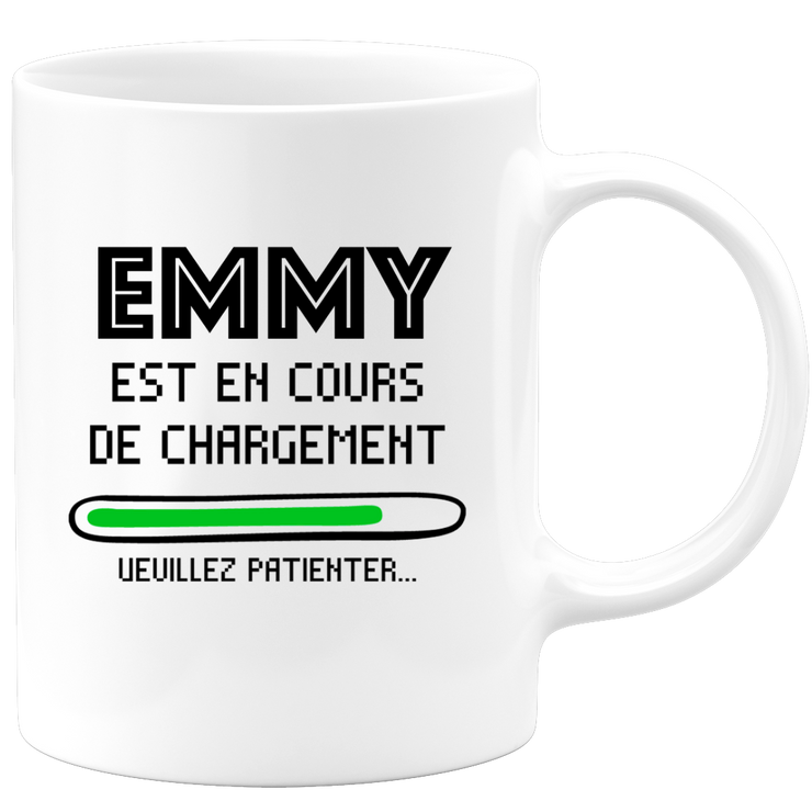 quotedazur - Mug Emmy Est En Cours De Chargement Veuillez Patienter - Cadeau Emmy Prénom Femme Personnalisé - Cadeau Annniversaire Noël Adolescent Collègue