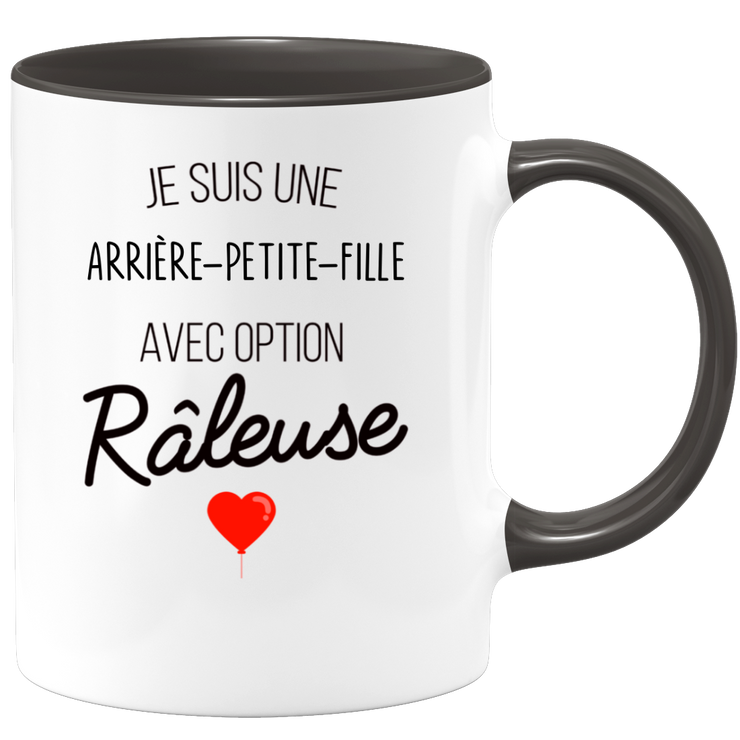 quotedazur - Mug Je Suis Une Arrière-Petite-Fille Avec Option Râleuse - Cadeau Idéal Pour Arrière-Petite-Fille - Cadeau Personnalisé Pour Femme - Cadeau Original Pour Anniversaire Ou Noël