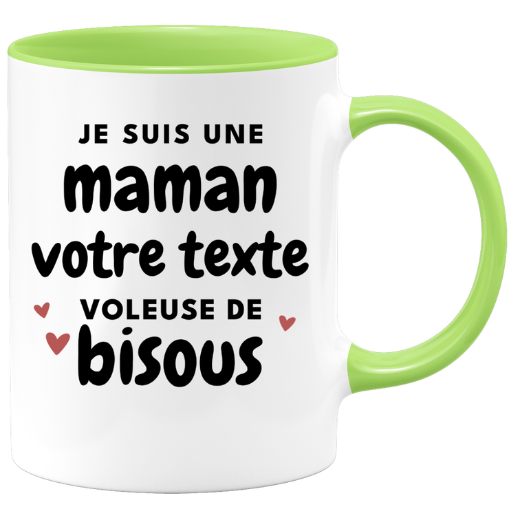 Mug personnalisable Maman voleuse de bisous - métier passion