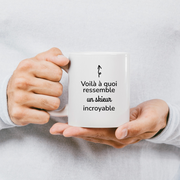 QUOTEDAZUR - Mug "Voilà À Quoi Ressemble Un Skieur Incroyable" - Cadeau Pour Skieur - Cadeau Personnalisé Pour Homme - Cadeau Original Anniversaire Ou Noël