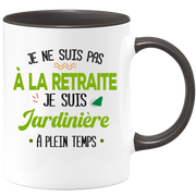 quotedazur - Mug Retraite Je Suis Jardinière - Cadeau Humour Hobbies - Idée Cadeau Retraite Original Jardin - Tasse Jardinière - Départ Retraite Anniversaire Ou Noël