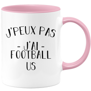 quotedazur - Mug Je Peux Pas J'ai Football us - Cadeau Humour Sport - Idée Cadeau Original - Tasse Football us - Idéal Pour Anniversaire Ou Noël