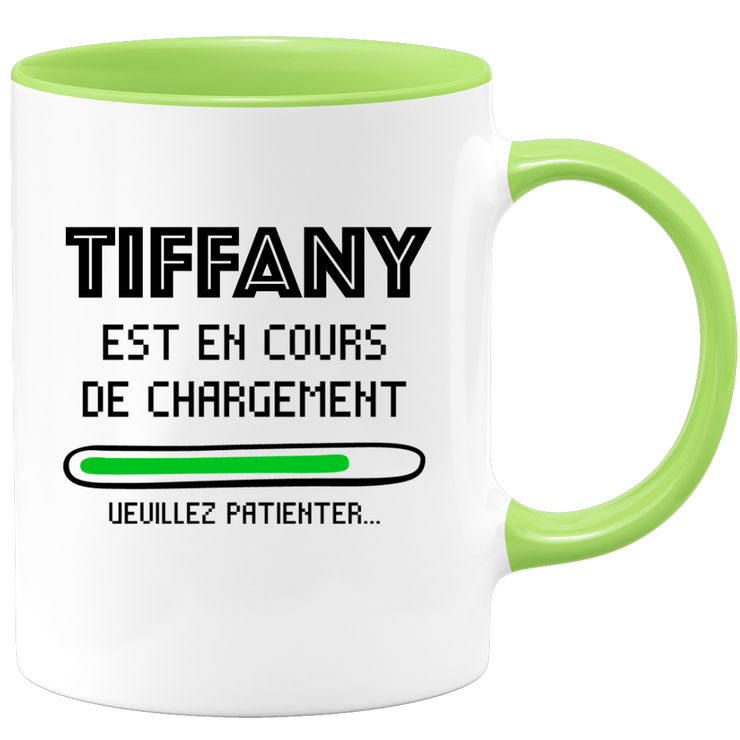 quotedazur - Mug Tiffany Est En Cours De Chargement Veuillez Patienter - Cadeau Tiffany Prénom Femme Personnalisé - Cadeau Annniversaire Noël Adolescent Collègue