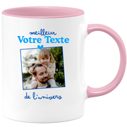 Mug photo personnalisée meilleur de l'univers pour homme - Métier famille prénom couple parent