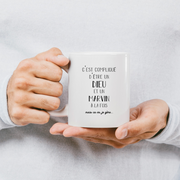 quotedazur - Mug Compliqué D'Être Un Dieu Et Un Marvin Mais Ça Va Je Gère - Cadeau Humour Prénom - Idée Cadeau Famille Saint Valentin - Tasse Prénom Marvin