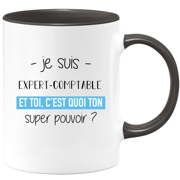 Super power accountant mug - funny humor accountant man gift ideal for birthday
