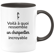 quotedazur - Mug Voilà à Quoi Ressemble Un Charpentier Incroyable - Cadeau Charpentier - Idée Cadeau Anniversaire - Idée Pour Une Attention Originale Charpentier