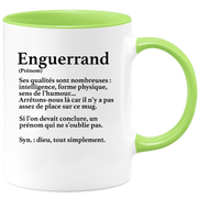 quotedazur - Mug Définition Prénom Enguerrand Dieu Tout Simplement - Cadeau Humour Prénom - Idée Cadeau Famille Saint Valentin - Tasse Prénom Enguerrand