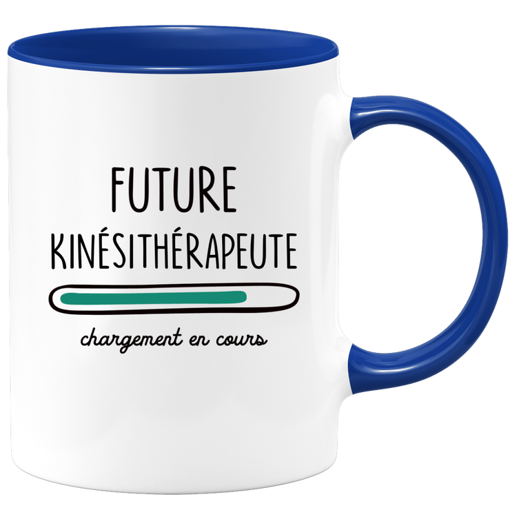 quotedazur - Mug Future Kinesitherapeute Chargement En Cours - Cadeau Humour Promotion Travail - Idée Cadeau Départ Collègue - Tasse Chef Kinesitherapeute - Idéal Pour Noël Au Bureau