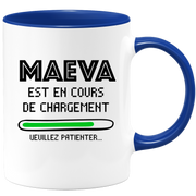 quotedazur - Mug Maeva Est En Cours De Chargement Veuillez Patienter - Cadeau Maeva Prénom Femme Personnalisé - Cadeau Annniversaire Noël Adolescent Collègue