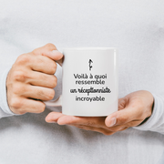 quotedazur - Mug Voilà à Quoi Ressemble Un Réceptionniste Incroyable - Cadeau Réceptionniste - Idée Cadeau Anniversaire - Idée Pour Une Attention Originale Réceptionniste