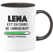 Mug Lena Is Loading Please Wait - Personalized Lena First Name Woman Gift