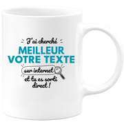 Mug personnalisable homme J'ai cherché Meilleur sur Internet - Métier Passion Sport