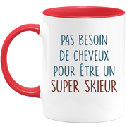 Mug pas besoin de cheveux pour être un super Skieur