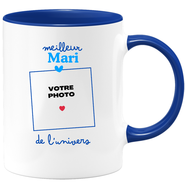 Mug Meilleur Mari de l'univers - Mug personnalisé avec photo famille