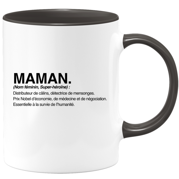 quotedazur - Mom Definition Mug - Original Mom Gift - Gift Idea For Mom Birthday - Gift For Young Or Future Mom Following A Birth