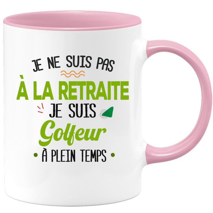 quotedazur - Mug Retraite Je Suis Golfeur - Cadeau Humour Sport - Idée Cadeau Retraite Original Golf - Tasse Golfeur - Départ Retraite Anniversaire Ou Noël