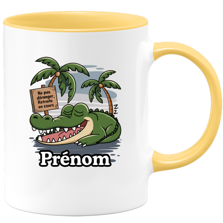 Mug Retraite en cours ne pas déranger - Personnalisable Ajoutez un Prénom