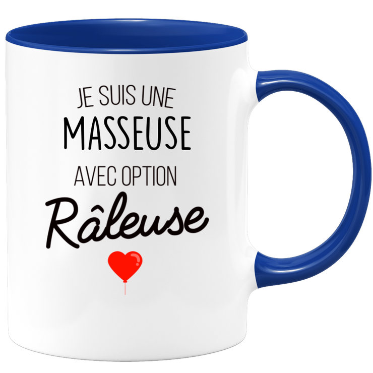 quotedazur - Mug Je Suis Une Masseuse Avec Option Râleuse - Cadeau Idéal Pour Masseuse - Cadeau Personnalisé Pour Femme - Cadeau Original Pour Anniversaire Ou Noël