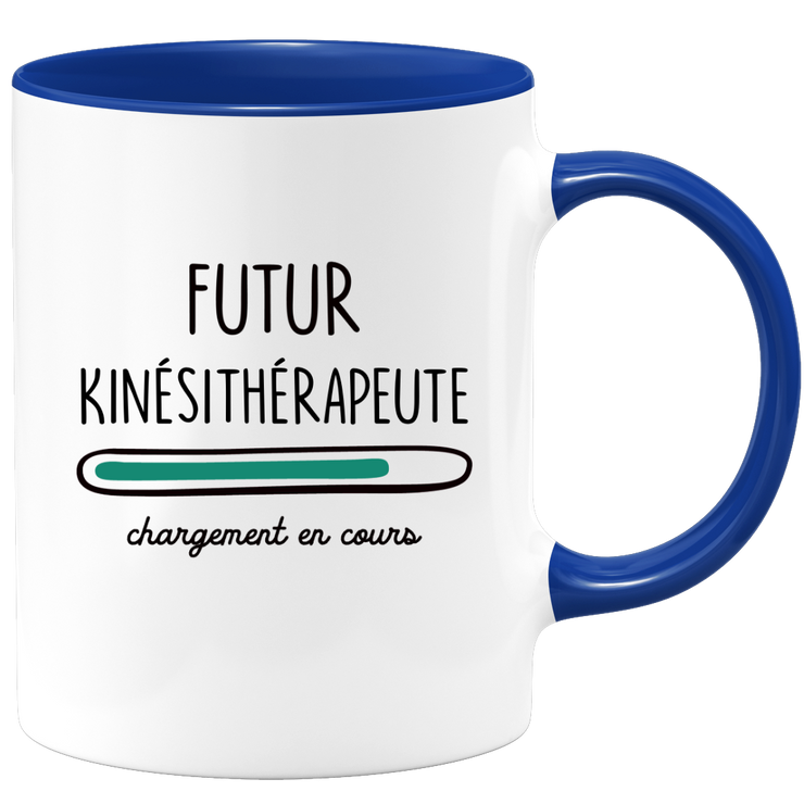 quotedazur - Mug Futur Kinesitherapeute Chargement En Cours - Cadeau Humour Métier Travail  - Idée Cadeau Kinesitherapeute Pot De Départ Chef Mutation - Tasse Cadeau Noël Bureau