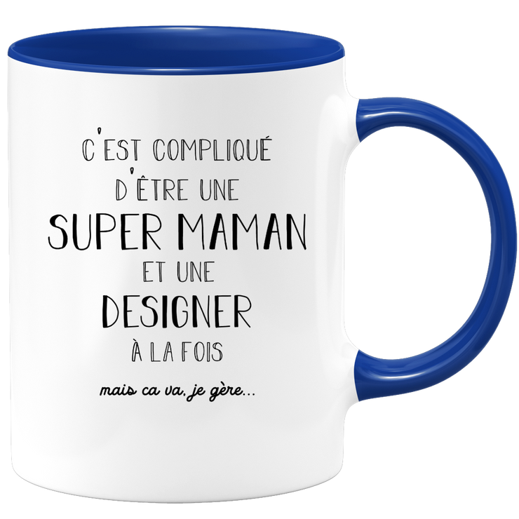 Super mom designer mug - designer gift birthday mom mother's day valentine woman love couple