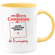 Mug Meilleure Conjointe de l'univers - Mug personnalisé avec photo couple