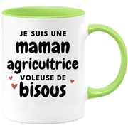 quotedazur - Mug I am a kiss-stealing farmer mom - Original Mother's Day Gift - Gift Idea For Mom Birthday - Gift For Future Mom Birth