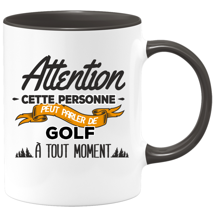 quotedazur - Mug Cette Personne Peut Parler De Golf À Tout Moment - Cadeau Humour Sport - Idée Cadeau Original Golfeur Golfeuse - Tasse Golf - Anniversaire Ou Noël