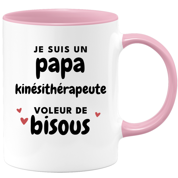 quotedazur - Mug I Am A Kissing Thief Physiotherapist Dad - Original Father's Day Gift - Gift Idea For Dad Birthday - Gift For Future Dad Birth
