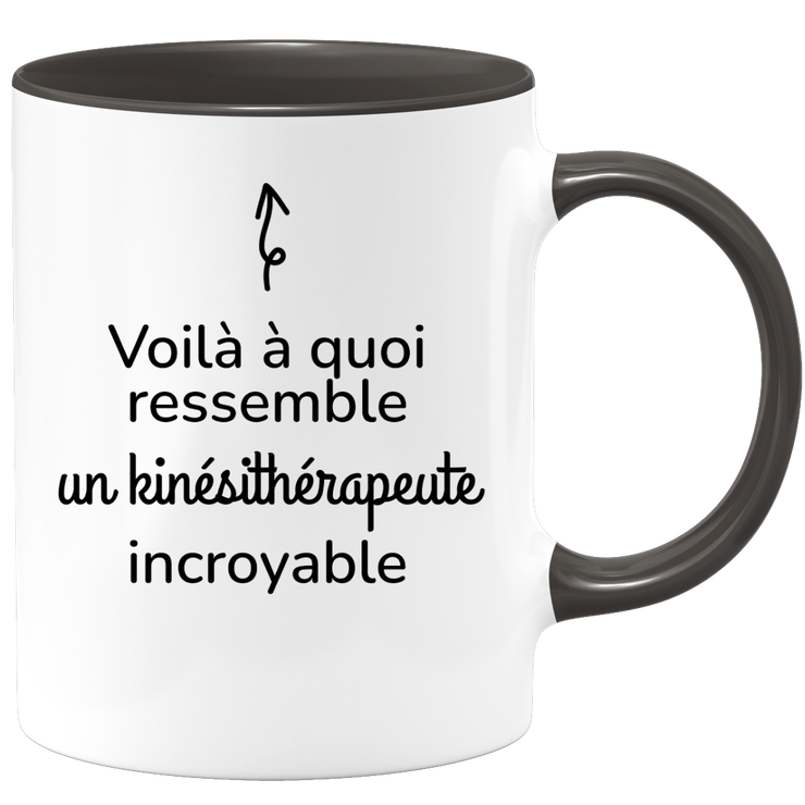 quotedazur - Mug Voilà à Quoi Ressemble Un Kinésithérapeute Incroyable - Cadeau Kinésithérapeute - Idée Cadeau Anniversaire - Idée Pour Une Attention Originale Kinésithérapeute