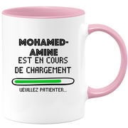 quotedazur - Mug Mohamed-Amine Est En Cours De Chargement Veuillez Patienter - Cadeau Mohamed-Amine Prénom Homme Personnalisé - Cadeau Annniversaire Noël Adolescent Collègue