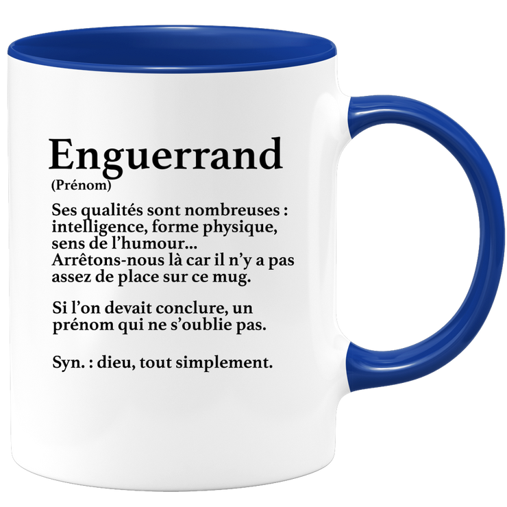 quotedazur - Mug Définition Prénom Enguerrand Dieu Tout Simplement - Cadeau Humour Prénom - Idée Cadeau Famille Saint Valentin - Tasse Prénom Enguerrand