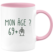 quotedazur - Mug Anniversaire 70 ans Doigt Honneur Rigolo Drôle - Tasse Fun Idée Cadeau Anniversaire 70 ans Homme Femme Humour Original