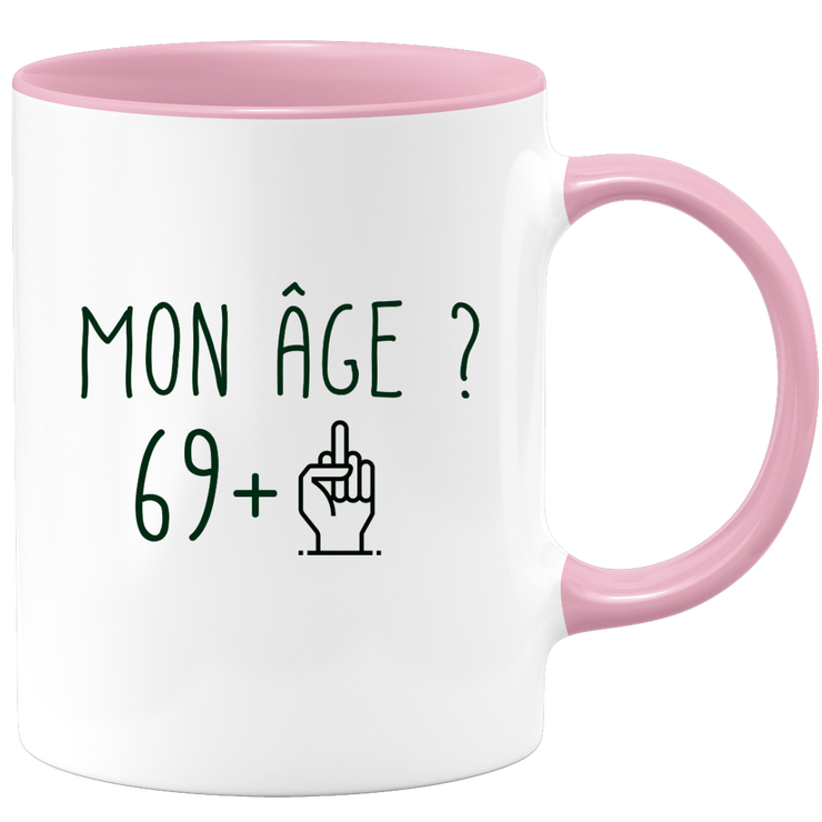 quotedazur - Mug Anniversaire 70 ans Doigt Honneur Rigolo Drôle - Tasse Fun Idée Cadeau Anniversaire 70 ans Homme Femme Humour Original