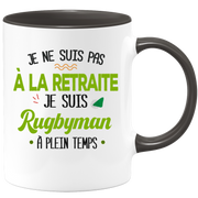 quotedazur - Mug Retraite Je Suis Rugbyman - Cadeau Humour Sport - Idée Cadeau Retraite Original Rugby - Tasse Rugbyman - Départ Retraite Anniversaire Ou Noël