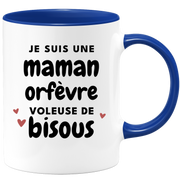 quotedazur - Mug I'm A Mom Goldsmith Kisses Thief - Original Mother's Day Gift - Gift Idea For Mom Birthday - Gift For Future Mom Birth