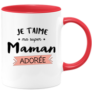 quotedazur - I Love You Super Mom Mug - Original Mom Gift - Gift Idea For Mom Birthday - Gift For Young Or Future Mom Following A Birth