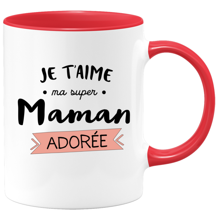 quotedazur - I Love You Super Mom Mug - Original Mom Gift - Gift Idea For Mom Birthday - Gift For Young Or Future Mom Following A Birth