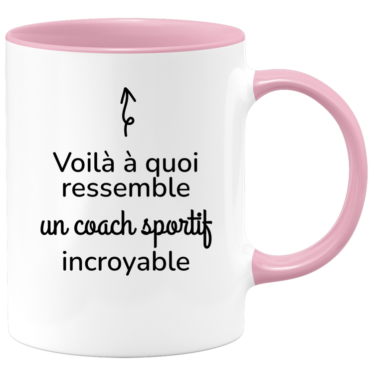 quotedazur - Mug Voilà à Quoi Ressemble Un Coach Sportif Incroyable - Cadeau Coach Sportif - Idée Cadeau Anniversaire - Idée Pour Une Attention Originale Coach Sportif