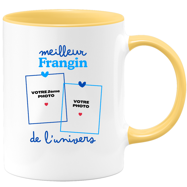 Mug Meilleur Frangin de l'univers - Mug personnalisé avec 2 photos famille
