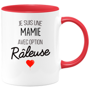 quotedazur - Mug Je Suis Une Mamie Avec Option Râleuse - Cadeau Idéal Pour Mamie - Cadeau Personnalisé Pour Femme - Cadeau Original Pour Anniversaire Ou Noël