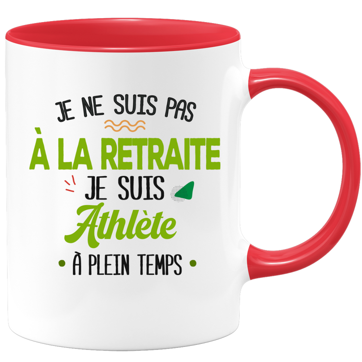 quotedazur - Mug Retraite Je Suis Athlète - Cadeau Humour Sport - Idée Cadeau Retraite Original Athlétisme - Tasse Athlète - Départ Retraite Anniversaire Ou Noël