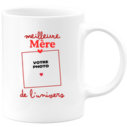 Mug Meilleure Mère de l'univers - Mug personnalisé avec photo famille