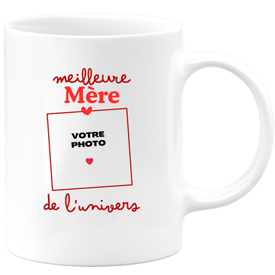 Mug Meilleure Mère de l'univers - Mug personnalisé avec photo famille