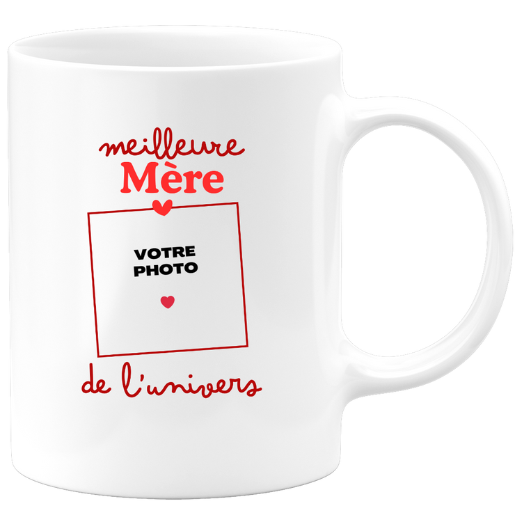 Mug Meilleure Mère de l'univers - Mug personnalisé avec photo famille