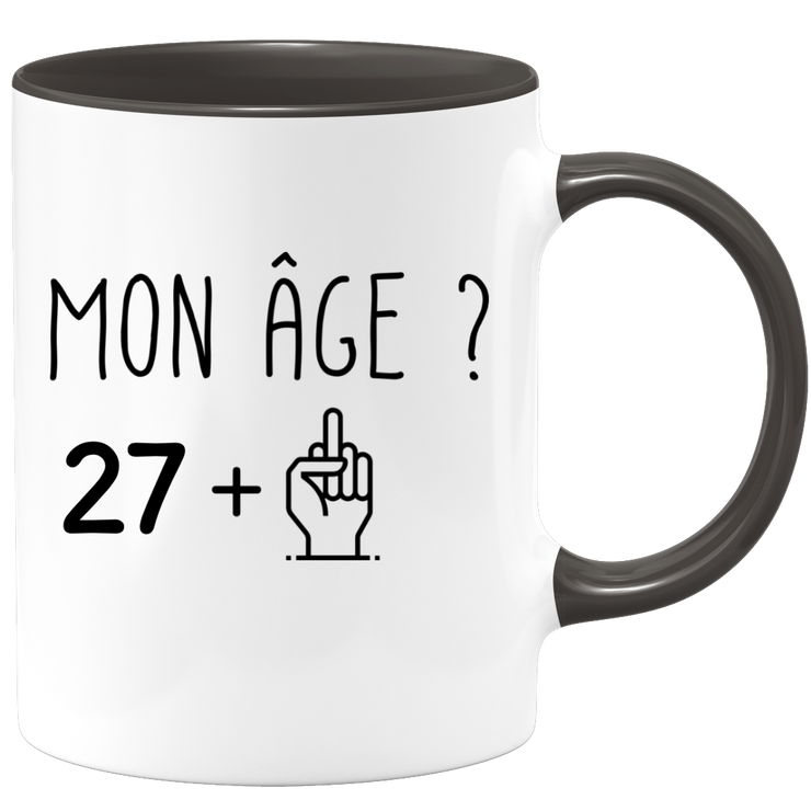 quotedazur - Mug Idée Cadeau 28 ans Homme Femme - Cadeau Anniversaire 28 Ans - Idée Cadeau Original, Humour, Drôle, Rigolo, Fun - Mug Tasse Café Thé Pas Cher