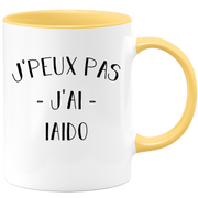 quotedazur - Mug Je Peux Pas J'ai Iaido - Cadeau Humour Sport - Idée Cadeau Original - Tasse Iaido - Idéal Pour Anniversaire Ou Noël