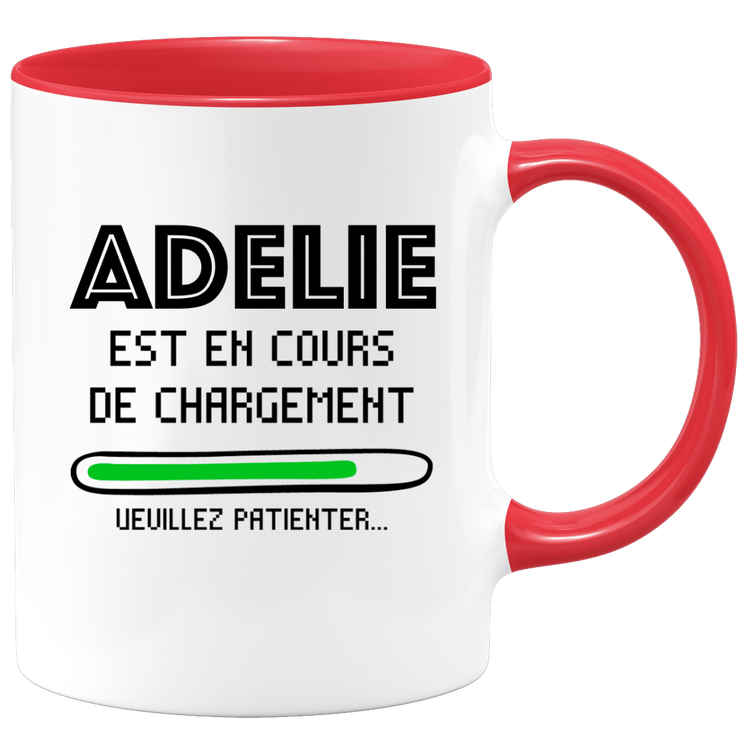 quotedazur - Mug Adelie Est En Cours De Chargement Veuillez Patienter - Cadeau Adelie Prénom Femme Personnalisé - Cadeau Annniversaire Noël Adolescent Collègue